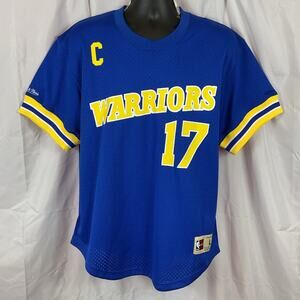 Mitchell & Ness Golden State Warriors Jersey Chris Mullin Crew Neck Men's Large